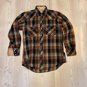 Brown multi-color Flannel
